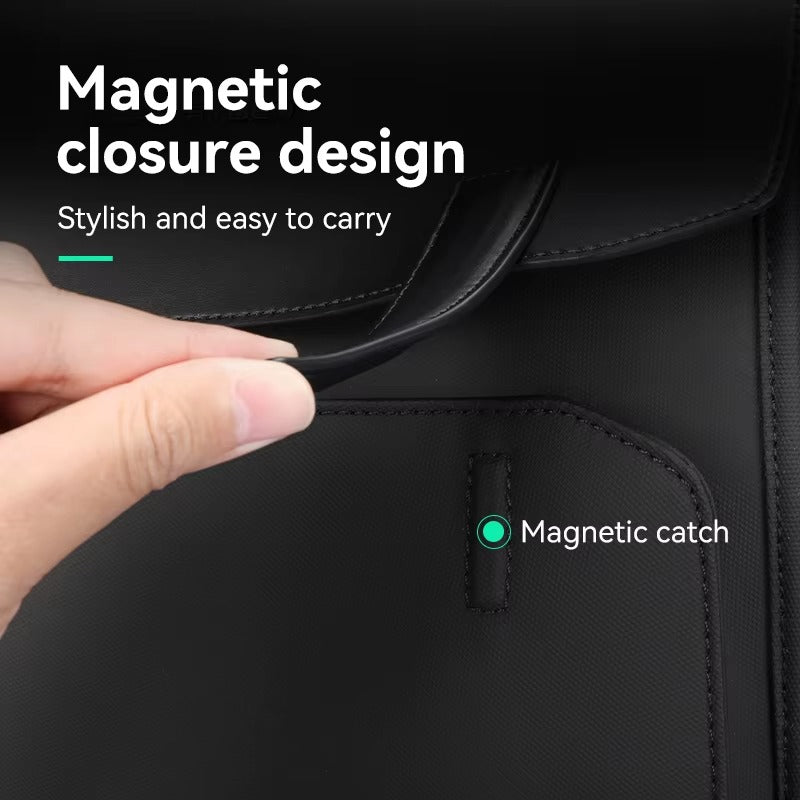 Svart Lädarryggsäck för Jobb & Skola – För Män med Stil