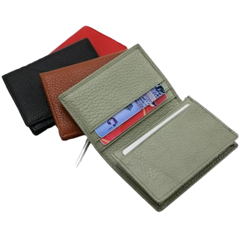 Läder Korthållare – Stilrent Fodral för Visitkort & Kreditkort för Herr & Dam