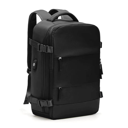 Multifunktionell Ryggsäck – Vattentät, 25L, USB-laddning & Skofack